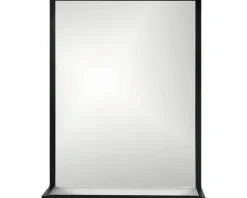 Spiegel Cordia BRW SHELF LINE 65 x 40 cm mit Ablage schwarz