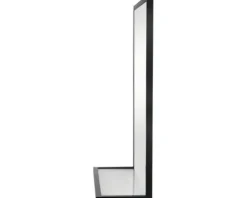 Spiegel Cordia BRW SHELF LINE 65 x 40 cm mit Ablage schwarz