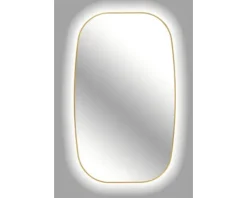 Spiegel Cordia RETRO LINE BACKLIGHT 60 x 100 cm gold IP 44