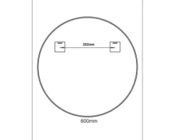 Spiegel Cordia ROUND LINE MIRROR Ø 60 cm schwarz