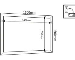 Spiegel Cordia SIENA LINE 60 x 150 cm silber