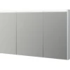 Spiegelschrank Baden Haus 120 x 15 x 67 cm weiß hochglanz 3-türig LED IP 44