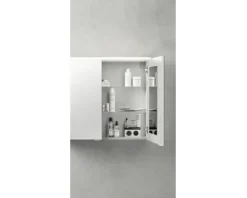 Spiegelschrank FACKELMANN B.perfekt 100 x 15 x 69 cm weiß 3-türig LED