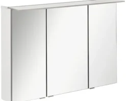 Spiegelschrank FACKELMANN B.perfekt 100 x 15 x 69 cm weiß 3-türig LED