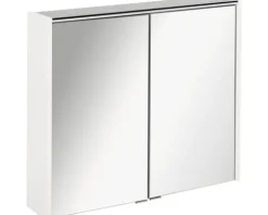Spiegelschrank FACKELMANN Denver 80 x 16 x 68,5 cm weiß 2-türig LED IP 20