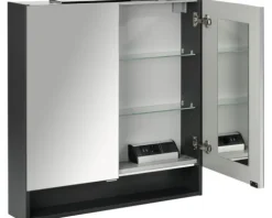 Spiegelschrank Fackelmann LUNA 80x80x15,5 cm 2-türig anthrazit 87218