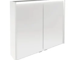 Spiegelschrank FACKELMANN Verona 80 x 16 x 68,3 cm weiß 2-türig LED IP 20