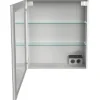 Spiegelschrank FACKELMANN Oxford 60.2 x 20 x 69.6 cm weiß 1-türig LED IP 20