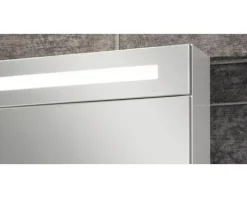 Spiegelschrank FACKELMANN B.clever 90 x 16 x 71 cm weiß 2-türig LED IP 20