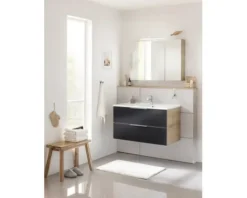 Spiegelschrank FACKELMANN B.Brillant 100 x 15,1 x 68 cm ast-eiche 3-türig LED IP 20
