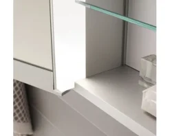 Spiegelschrank KEUCO Royal Match 120 x 15 x 70 cm silber 2-türig LED IP 20 Unterputz
