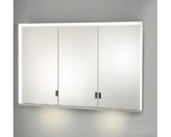 Spiegelschrank KEUCO Royal Lumos 120 x 16,5 x 73,5 cm silber 3-türig LED IP 24 Unterputz 723