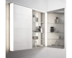 Spiegelschrank KEUCO Royal Match 65 x 16 x 70 cm silber-gebeizt-eloxiert 2-türig LED IP 20