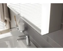 Spiegelschrank KEUCO Royal Match 65 x 16 x 70 cm silber-gebeizt-eloxiert 2-türig LED IP 20