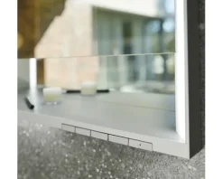 Spiegelschrank KEUCO Royal Lumos 140 x 16,5 x 73,5 cm silber 3-türig LED IP 24 Unterputz 713
