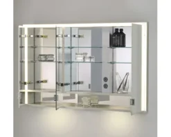 Spiegelschrank KEUCO Royal Lumos 120 x 16,5 x 73,5 cm verspiegelt 3-türig LED IP 24 723