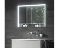 Spiegelschrank KEUCO Royal Lumos 80 x 16,5 x 73,5 cm verspiegelt 2-türig LED IP 24 713
