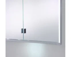 Spiegelschrank KEUCO Royal Lumos 80 x 16,5 x 73,5 cm silber 2-türig LED IP 24 Unterputz 723