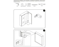 Spiegelschrank Legs 60 x 15 x 75 cm mintgrün
