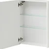 Spiegelschrank Möbelpartner Basic 50 x 15,8 x 70 cm weiß hochglanz 1-türig