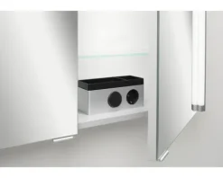Spiegelschrank EEK A LED-Line weiß 2 trg. 81 cm breit Fackelmann