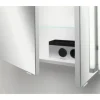 Spiegelschrank EEK A LED-Line weiß 2 trg.61 cm breit Fackelmann