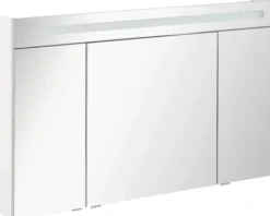 Spiegelschrank FACKELMANN B.clever 120 x 16 x 71 cm weiß 3-türig LED IP 20