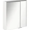 Spiegelschrank FACKELMANN Denver 60 x 16 x 68,5 cm weiß 2-türig LED IP 20