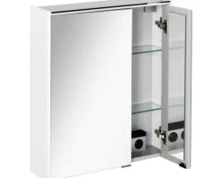Spiegelschrank FACKELMANN Denver 60 x 16 x 68,5 cm weiß 2-türig LED IP 20