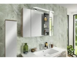 Spiegelschrank FACKELMANN Luxor 2 türig Steinesche 80x72,5x16 cm LED