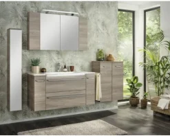 Spiegelschrank FACKELMANN Luxor 2 türig Steinesche 80x72,5x16 cm LED