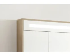 Spiegelschrank FACKELMANN Natura 93,5 x 15,5 x 84 cm ast-eiche 3-türig LED IP 20