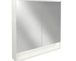 Spiegelschrank FACKELMANN 80 x 23.1 x 80.9 cm weiß 2-türig LED