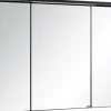Spiegelschrank Held Möbel 80 x 20 x 66 cm dunkelgrau 3-türig 011