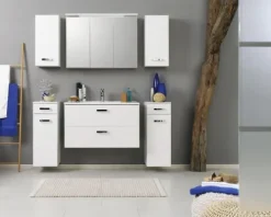 Spiegelschrank Held Möbel 100 x 20 x 66 cm weiß 3-türig 013