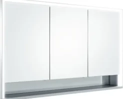 Spiegelschrank KEUCO Royal Lumos 120 x 16,5 x 73,5 cm silber 3-türig LED IP 24 Unterputz 713