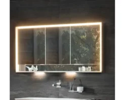 Spiegelschrank KEUCO Royal Lumos 140 x 16,5 x 73,5 cm verspiegelt 3-türig LED IP 24 713