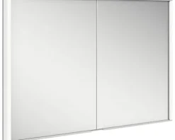 Spiegelschrank KEUCO Royal Match 100 x 15 x 70 cm silber 2-türig LED IP 20 Unterputz
