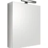 Spiegelschrank LED 1 Tür weiß 45x60 cm IP 44 (fremdkörper- und spritzwassergeschützt)