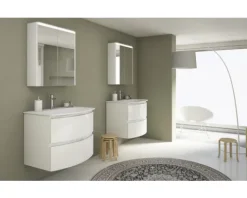 Spiegelschrank LED 67x60x15 cm IP 44 (fremdkörper- und spritzwassergeschützt)