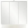 Spiegelschrank Möbelpartner Flag 65 x 16 x 71,4 cm weiß 3-türig LED