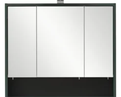 Spiegelschrank Möbelpartner Kent 70 x 16 x 64,2 cm waldgrün 3-türig LED