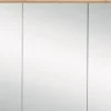 Spiegelschrank Möbelpartner Profil 80,5 x 23,7 x 72,3 cm eiche natur 3-türig LED