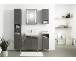 Spiegelschrank pelipal Capri Saskia I 65 cm Quarzgrau matt