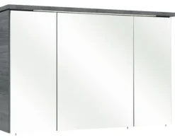 Spiegelschrank Pelipal Cesa III 115 x 20 x 72 cm graphit streifen quer 3-türig LED IP 44