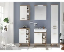Spiegelschrank Pelipal Cesa I 65 x 20 x 72 cm weiß hochglanz 2-türig LED IP 44