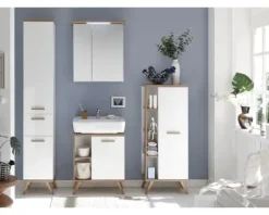 Spiegelschrank Pelipal Cesa I 65 x 20 x 72 cm weiß hochglanz 2-türig LED IP 44