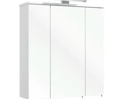 Spiegelschrank Pelipal Gela 65 x 20 x 72 cm weiß 3-türig LED IP 44