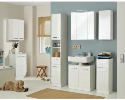 Spiegelschrank Pelipal Gela 65 x 20 x 72 cm weiß 3-türig LED IP 44