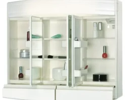 Spiegelschrank Sieper Topas 60 x 18 x 53 cm weiß 3-türig LED IP 20